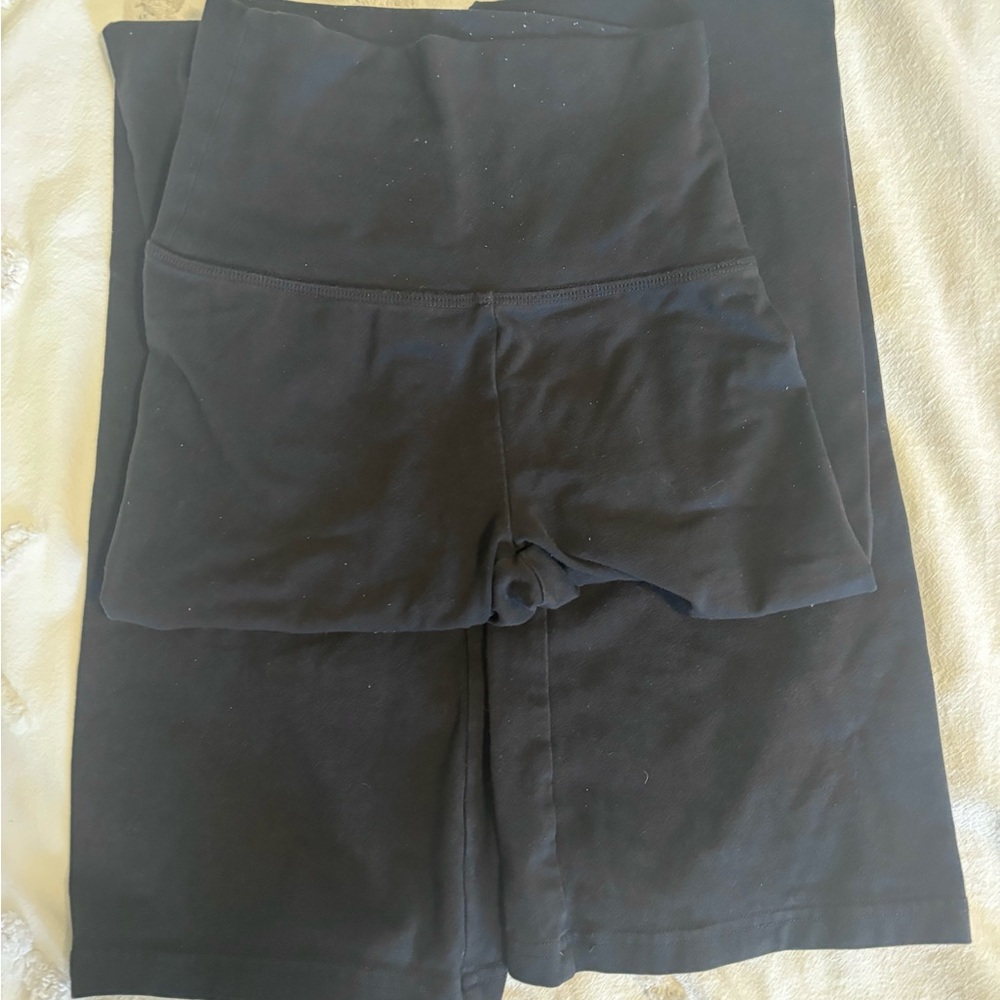 High Waisted Black Yoga Flare Leggings